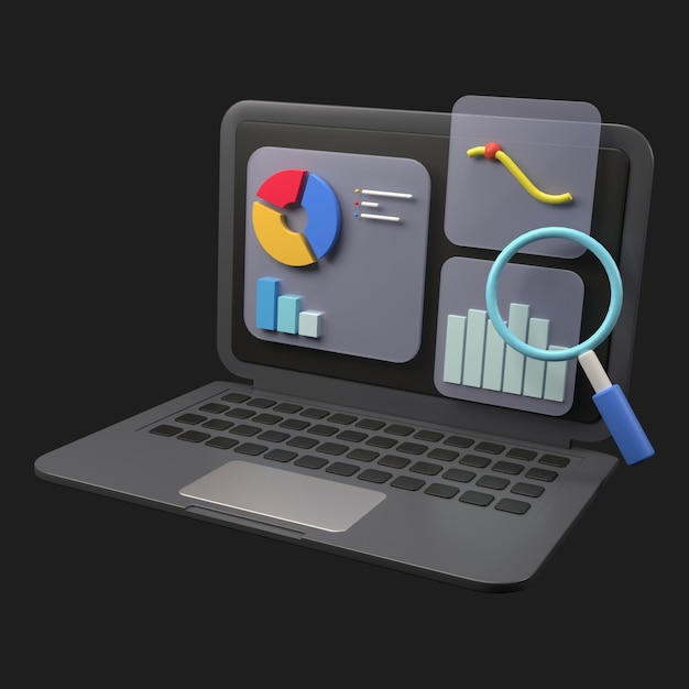 Image gratuite de l'illustration 3D du marketing