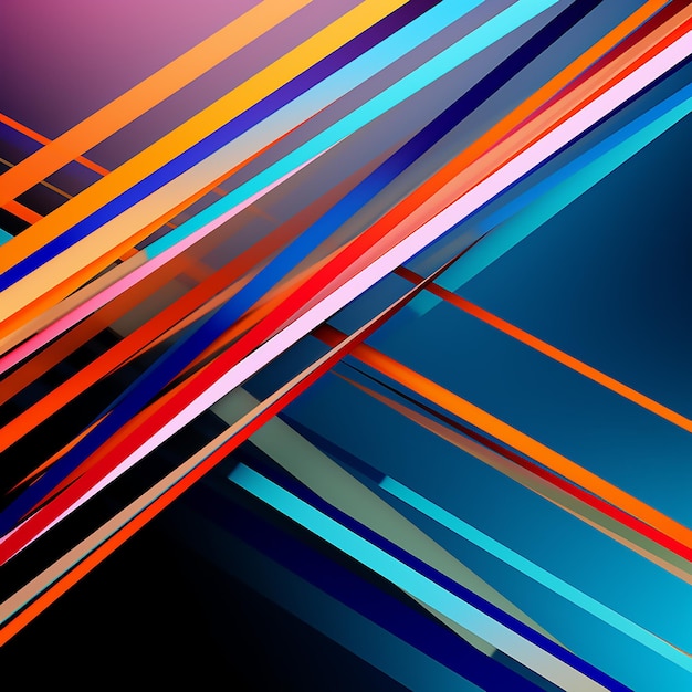 Image gratuite Lignes droites multicolores Arrière-plan abstrait Design vibrant pour les projets créatifs