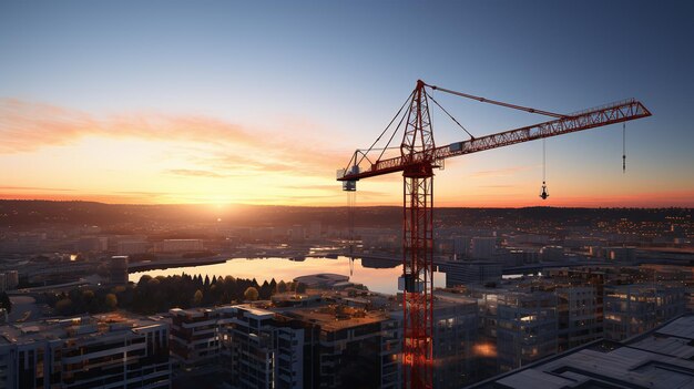 Image d'une grue à tour