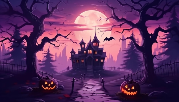 image d'halloween avec champ de texte fond d'halloween