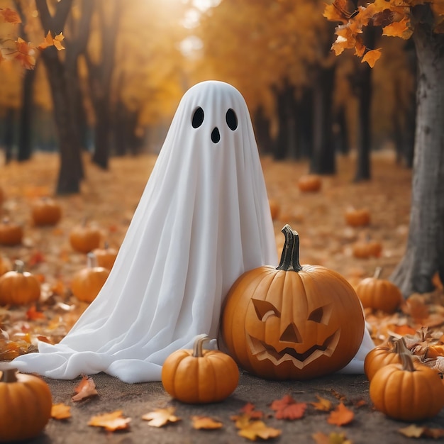 Image d'Halloween fantôme mignon