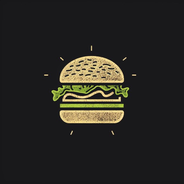 Photo une image d'un hamburger avec les mots hamburger dessus