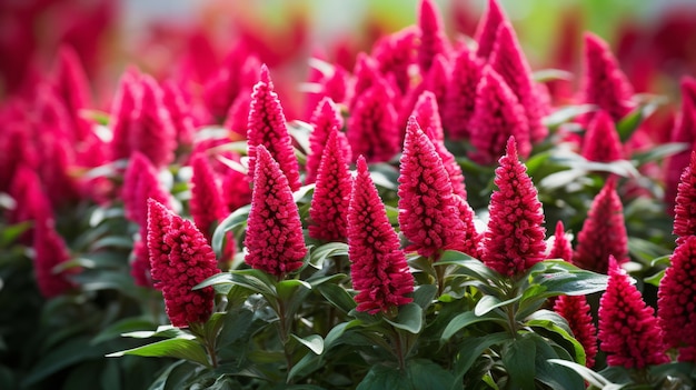 Photo image de haute qualité de fleurs de célosie dans le jardin