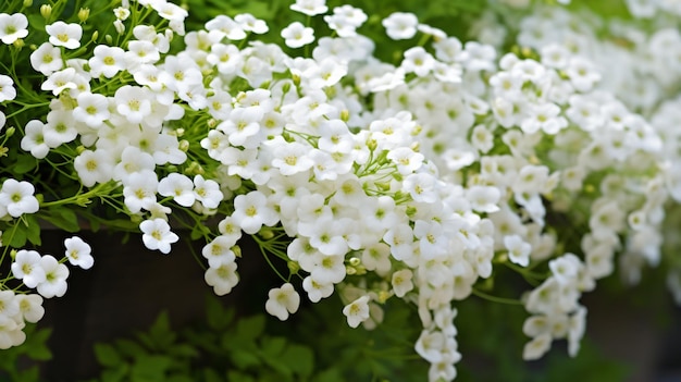 Image de haute qualité de fleurs de gypsophile dans le jardin