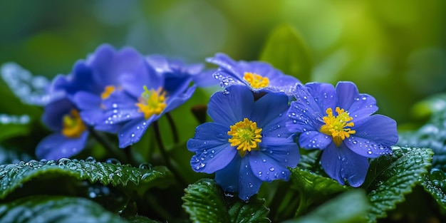 Photo une image en haute résolution d'une primula denticulata bleue.