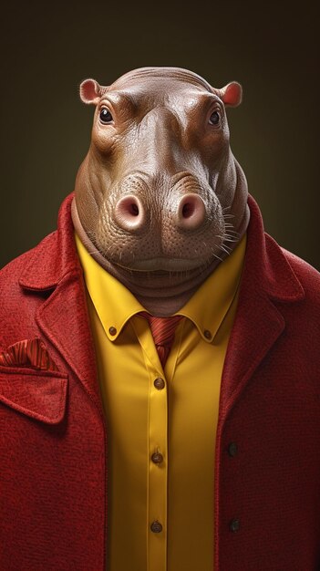 Photo une image d'hippopotame