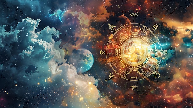 une image d'une horloge avec les mots " dieu " au bas