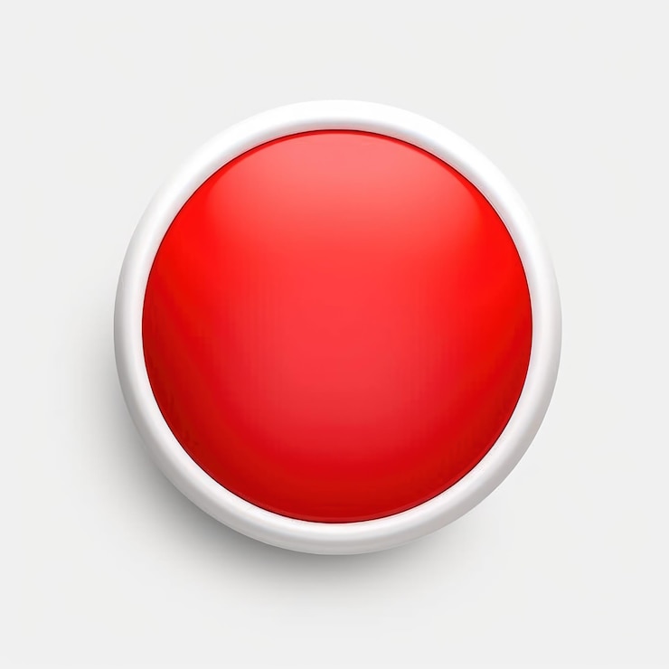 Photo une image hyperréaliste d'un cercle rouge 2d parfait