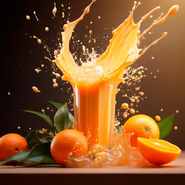 Image de jus de fruit naturel dans un verre