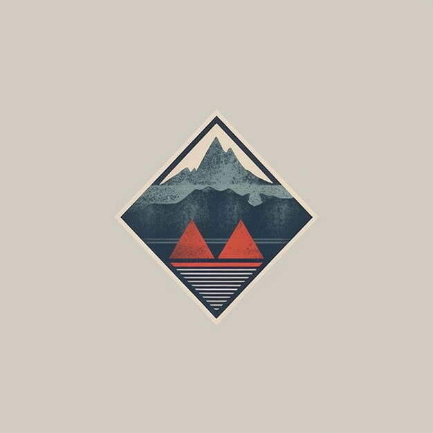 une image d'un logo de montagne