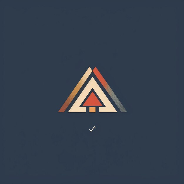 Photo une image d'un logo de montagne