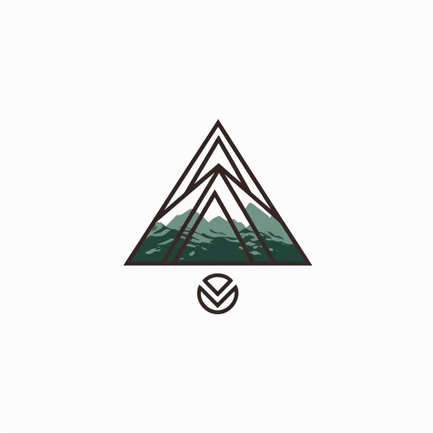 une image d'un logo de montagne