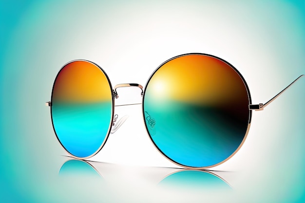 Image de lunettes de soleil isolées sur fond blanc