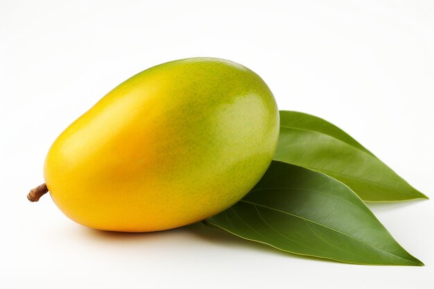 Une image de mangue mûre sur un fond blanc