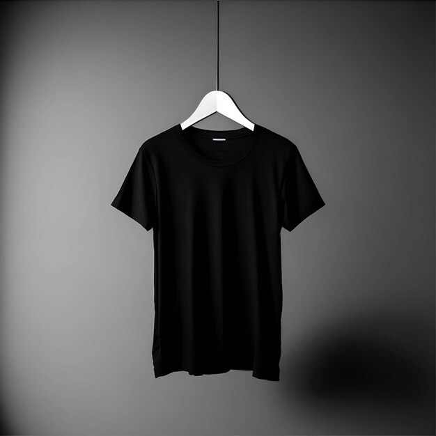 image de maquette de t-shirt noir