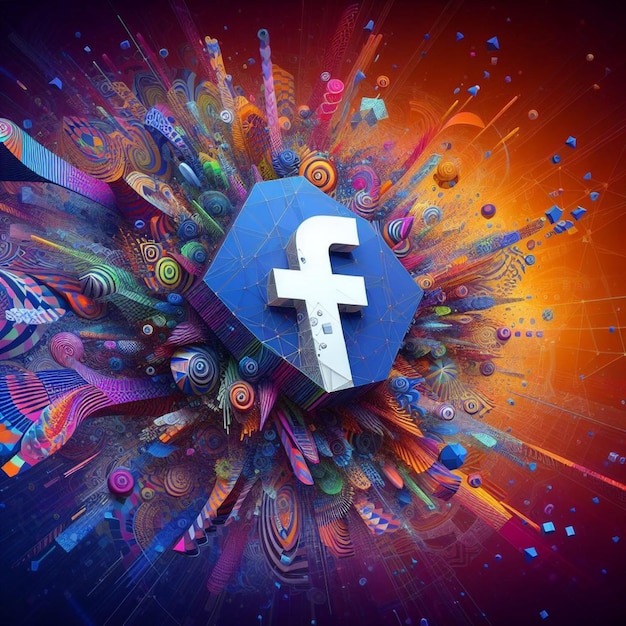 Photo l'image de marque bleue la signification de la couleur et son impact sur le logo de facebook