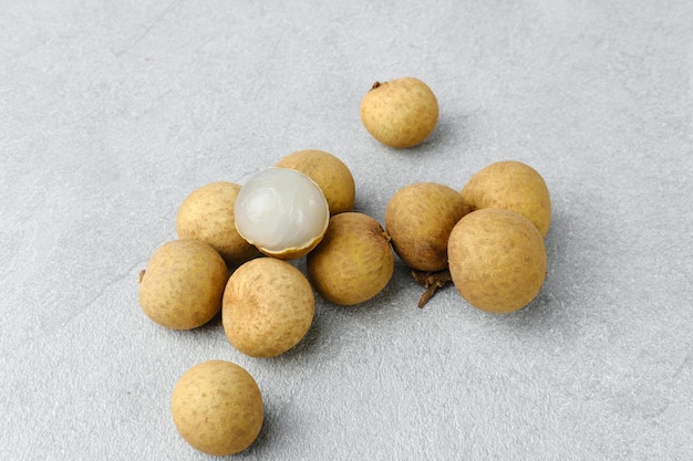 Image de mise au point sélective de fruits longan frais Kelengkeng