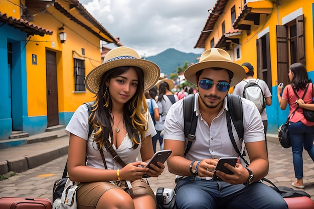 L'image montrant l'utilisation du téléphone en Colombie a été générée par AI