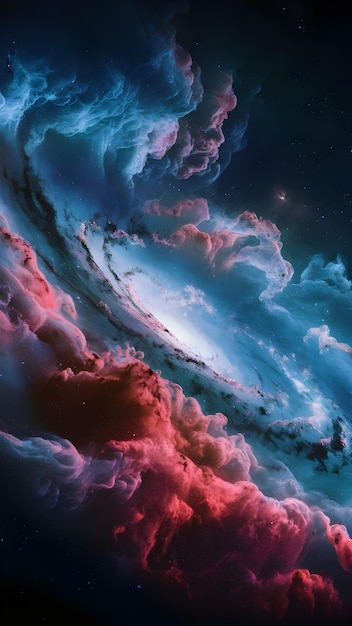 une image d'une nébuleuse appelée galaxie