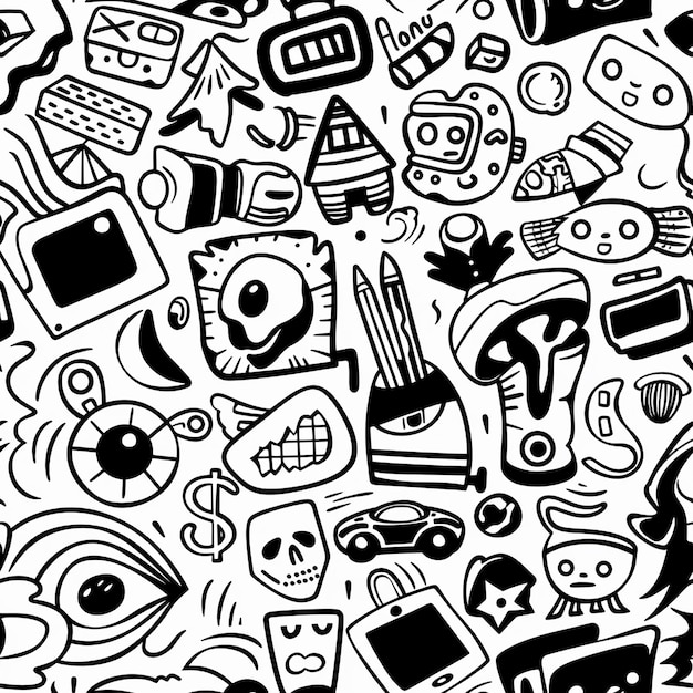 une image en noir et blanc d'un écran d'ordinateur avec une image de dessin animé d'une personne et le mot quot i lo