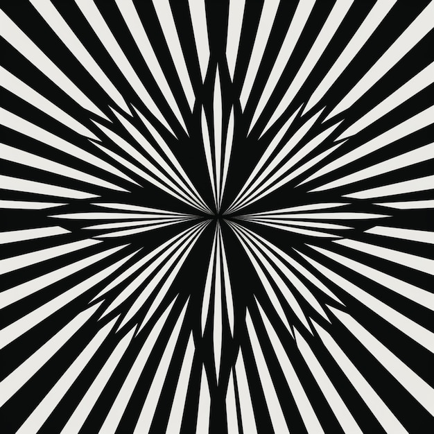 une image en noir et blanc d'un rayon de soleil avec un arrière-plan noir et blanc ai génératif