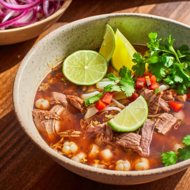 Image de la nourriture mexicaine Pozole