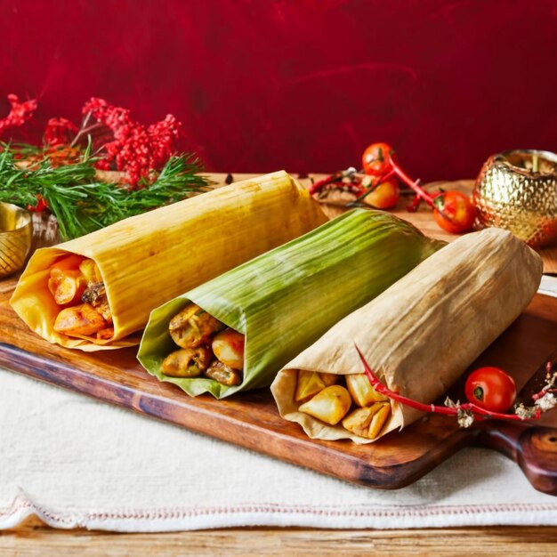 L'image de la nourriture mexicaine Tamales