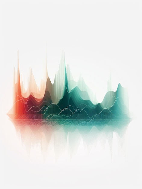 Une image numérique d'une montagne avec le mot montagne dessus