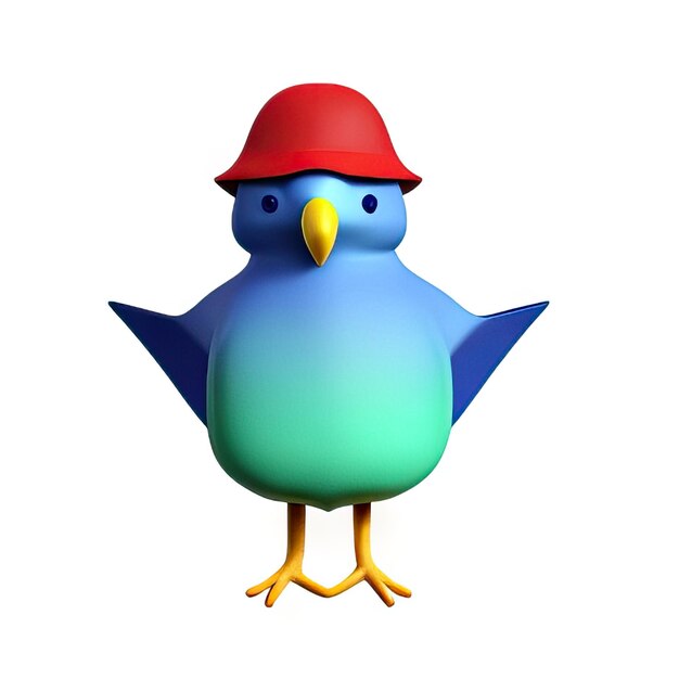 Photo image d'oiseau en 3d