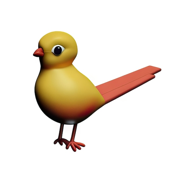 Photo image d'oiseau en 3d