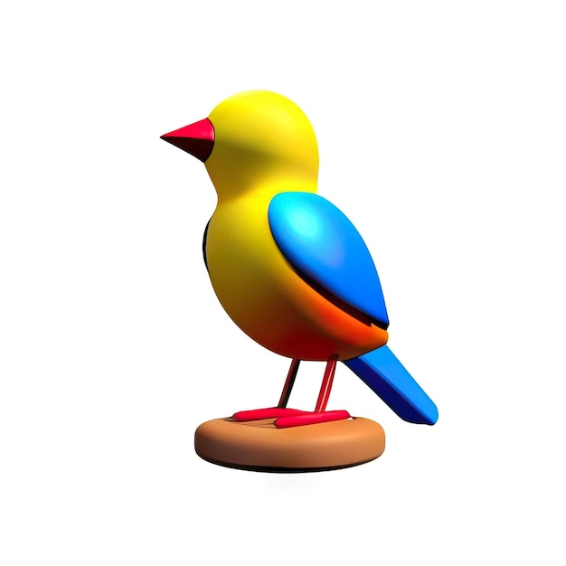 Photo image d'oiseau en 3d