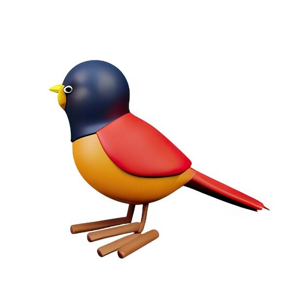 Photo image d'oiseau en 3d