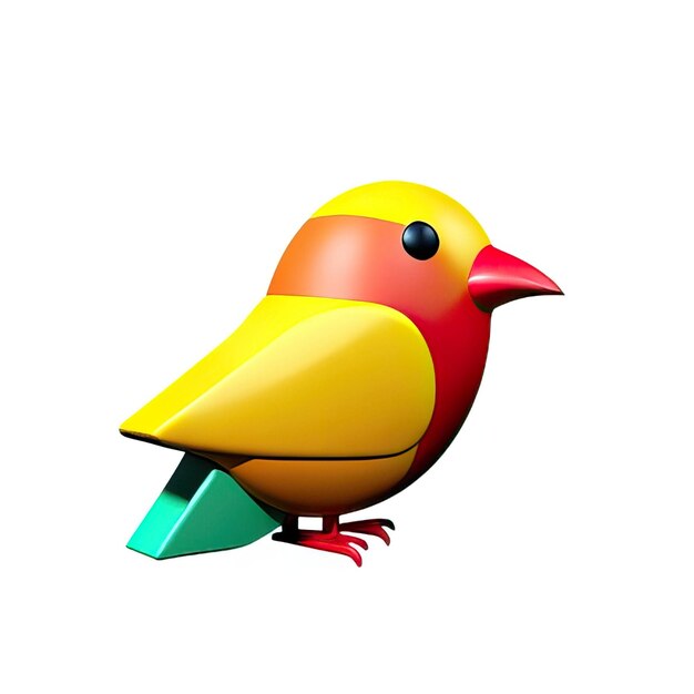 Photo image d'oiseau en 3d