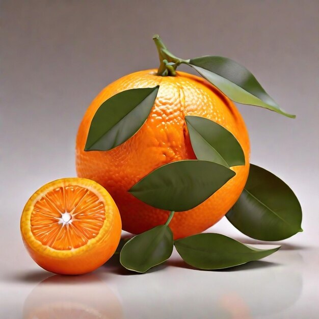 Une image d'une orange juteuse