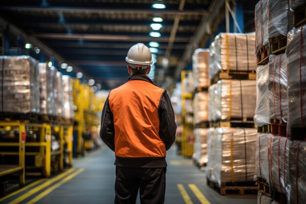 Une image d'un ouvrier de la construction en uniforme