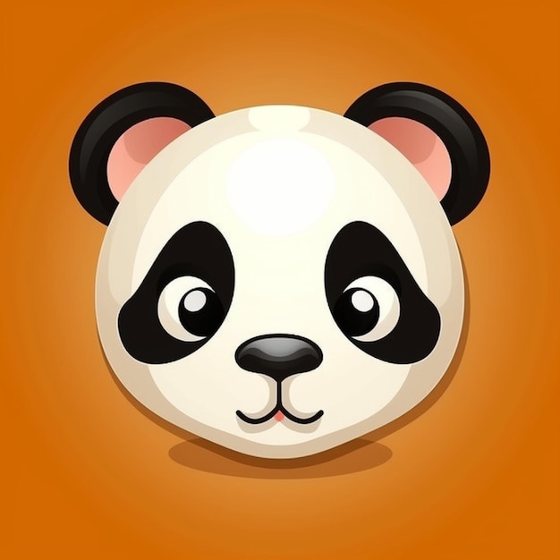 Photo image panda visage clipart