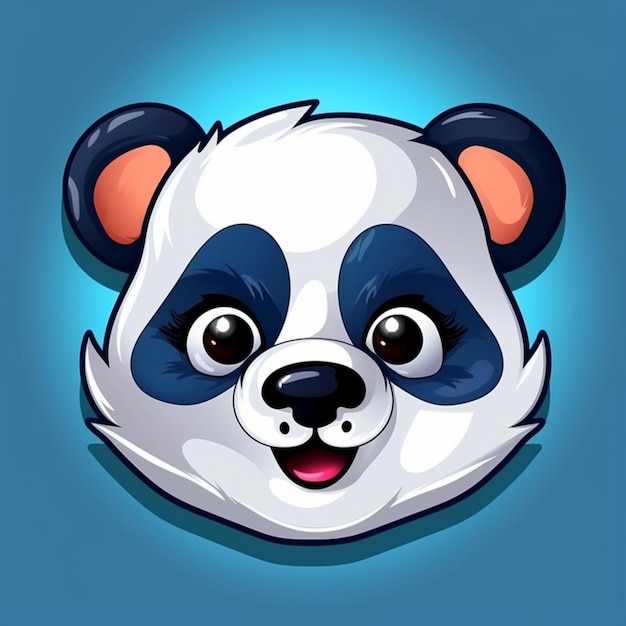 Photo image panda visage clipart