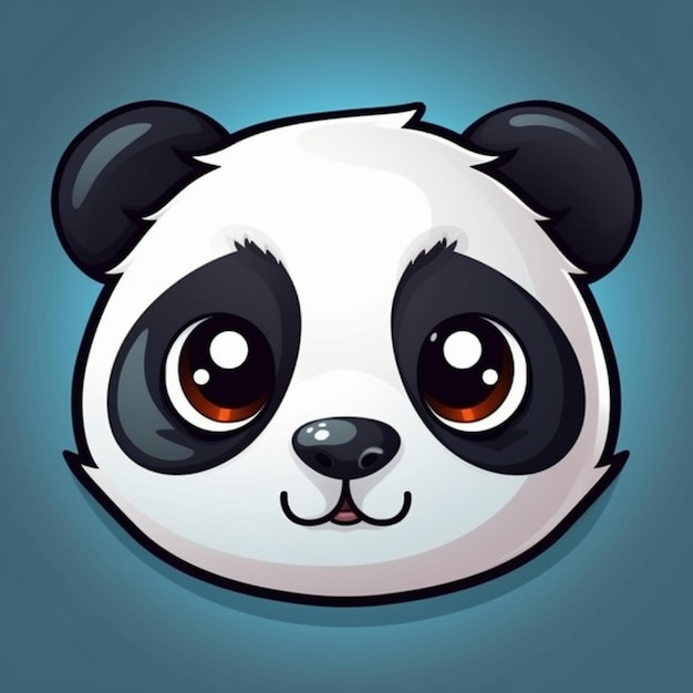 Photo image panda visage clipart