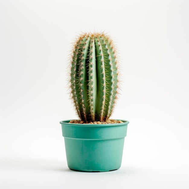 une image photo d'un cactus sur un blanc