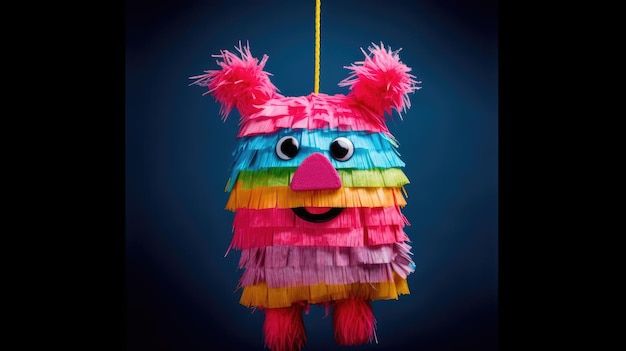 image de pinata d'anniversaire avec un fond plat