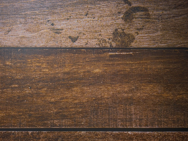 L'image à plat de la table en bois pour le concept d'arrière-plan ou de texture