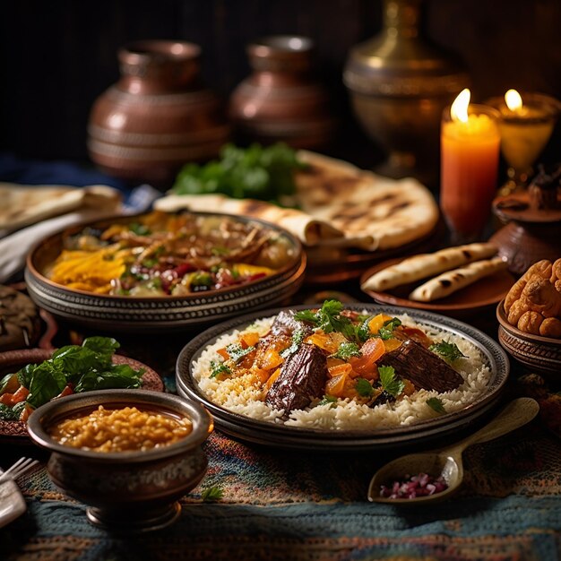 L'image des plats arabes