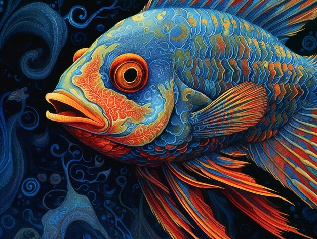 Image de poisson Tangblue