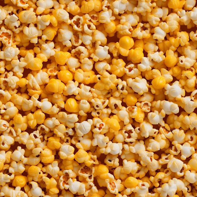 Photo une image rapprochée de l'image sans couture de cheese popcorn