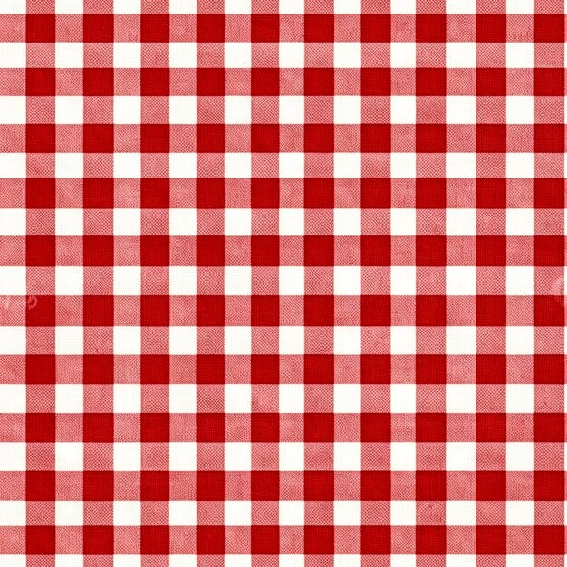 Photo une image rapprochée d'un tissu de chemise gingham brodé