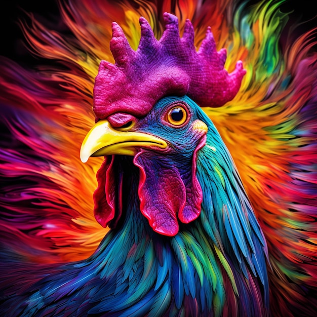 Image réaliste du poulet