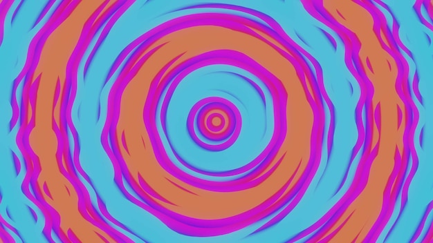 Image de rendu 3d abstrait futuriste coloré
