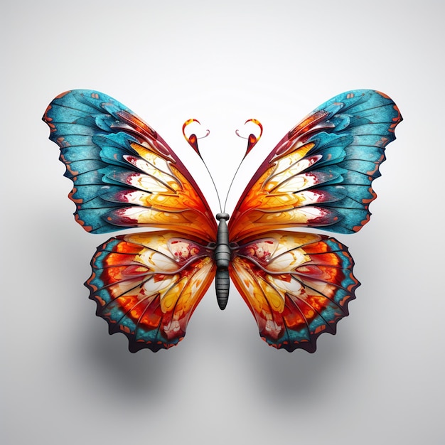 Image de rendu 3D du papillon