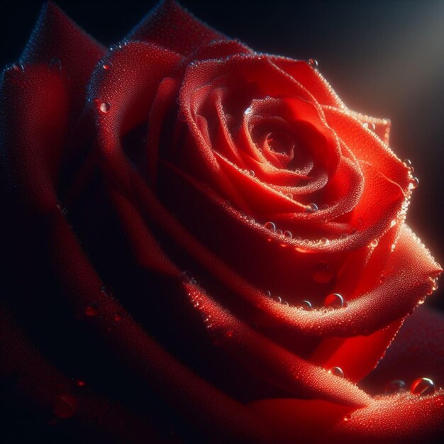 l'image de la rose rouge