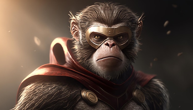 Image de super héros de singe